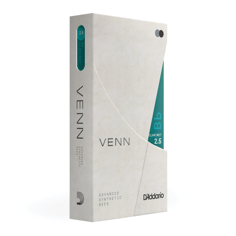 VENN VBB0125G2 Bb Clarinet Synthetic Reed, Strength 2.5, Generation 2
