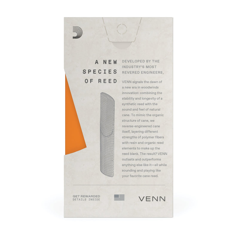 VENN VTS01305G2 Tenor Saxophone Synthetic Reed, Strength 3.0+, Generation 2