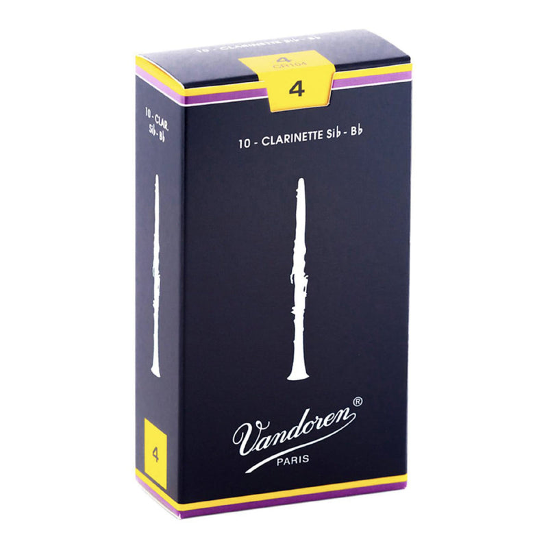 Vandoren CR104 Traditional Bb Clarinet Reed - Strenght: 4 (10 Pack)