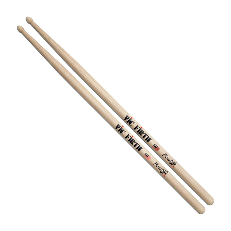 Vic Firth FS7A American Concept Freestyle Drum Sticks - Wood Hybrid Tip - Hickory