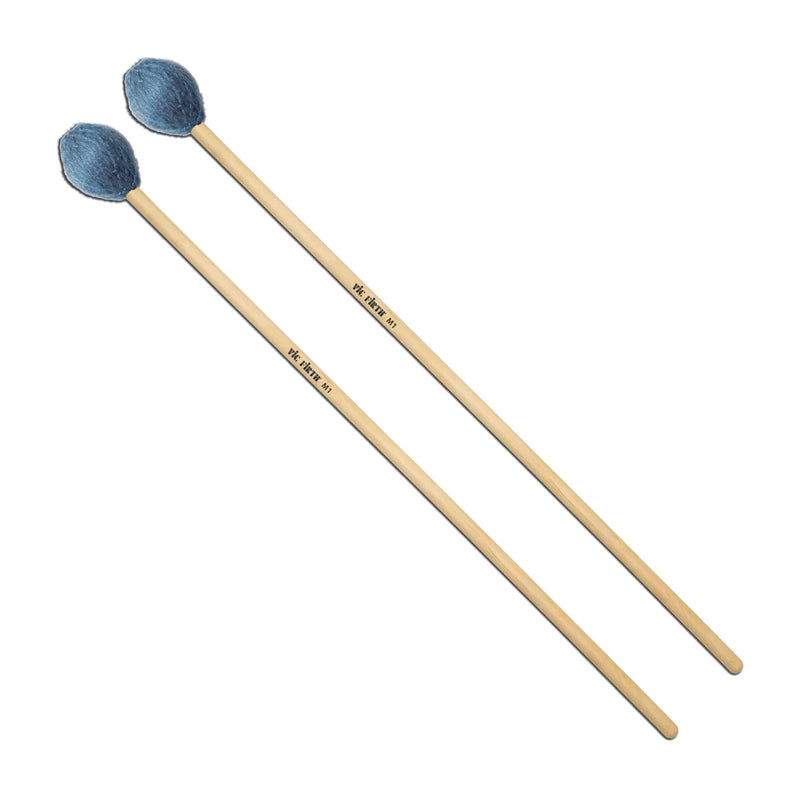 Vic Firth M1 American Custom Keyboard Yarn Mallets - Soft Teal Synthetic Yarn - Birch