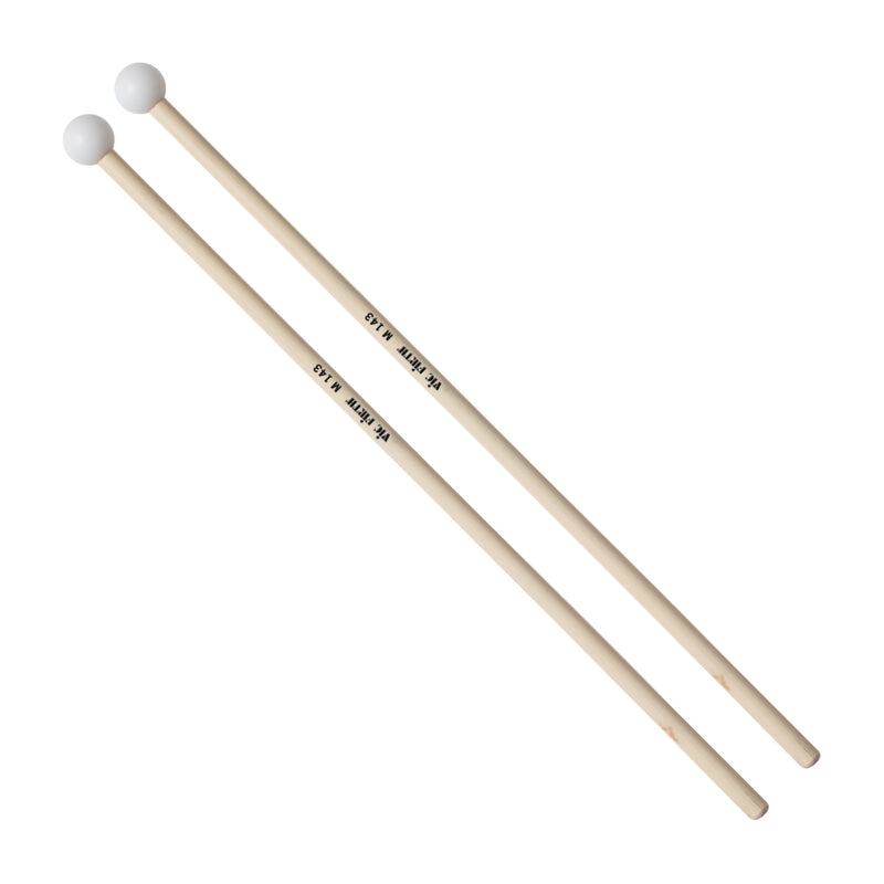 Vic Firth M143 Orchestral Bell Mallets - Hard Extra Small White Acetyl Head - Hickory