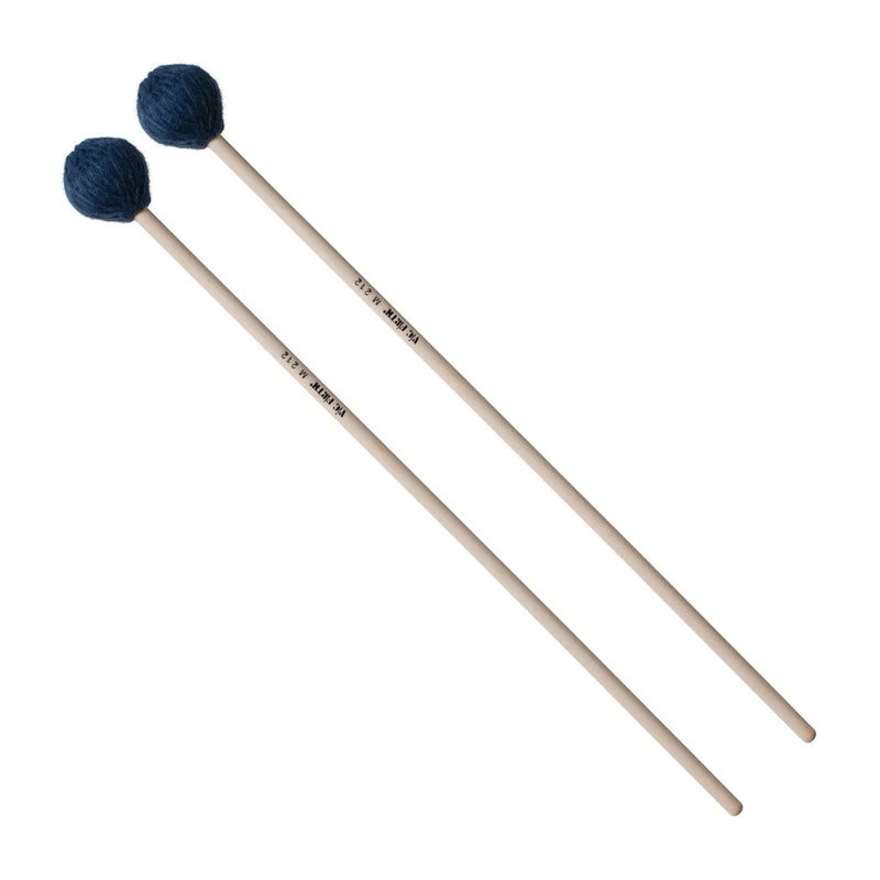 Vic Firth M212 Virtuoso Series Keybaord Marimba Mallets - Medium Navy Yarn - Birch