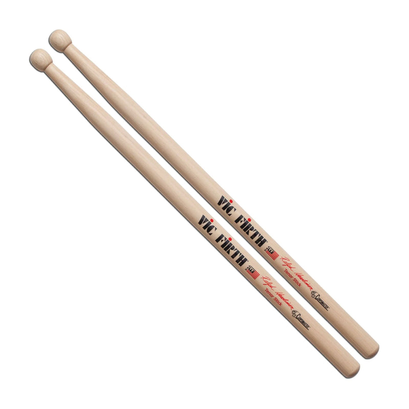Vic Firth SRHTS Corpsmaster Multi-Tenor Ralph Hardimon Tenor Drum Sticks - Wood Oval Tip - Hickory