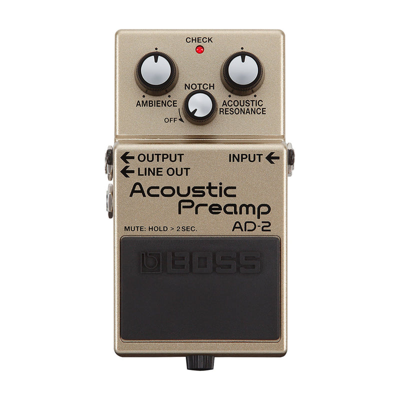 BOSS AD-2 Acoustic Preamp - Tarpley Music Company, Inc.