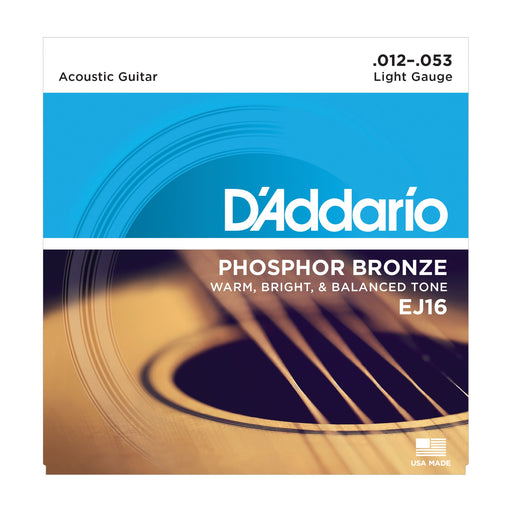 D'Addario EJ16 Phosphor Bronze Light - Tarpley Music Company, Inc.