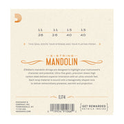 D'Addario EJ74 Mandolin Strings, Phosphor Bronze, Medium, 11-40 - Tarpley Music Company, Inc.