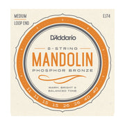 D'Addario EJ74 Mandolin Strings, Phosphor Bronze, Medium, 11-40 - Tarpley Music Company, Inc.