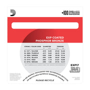 D'Addario EXP17 Coated Phosphor, Medium, 13-56 - Tarpley Music Company, Inc.