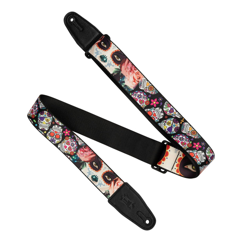 Levys 2" Poly Calaca Series Guitar Strap