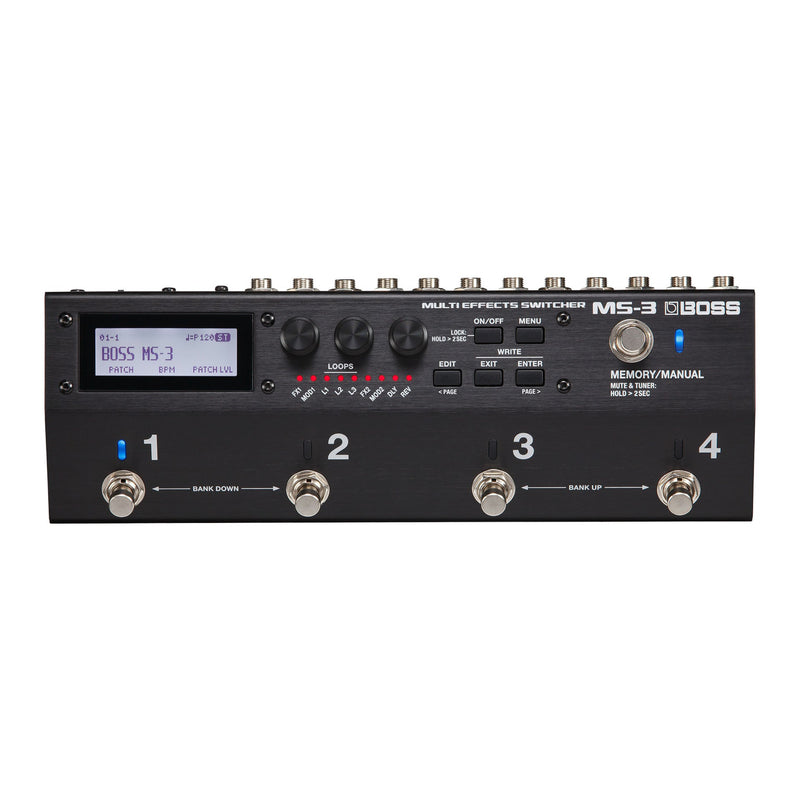 BOSS MS-3 Multi Effects Switcher - Tarpley Music Company, Inc.