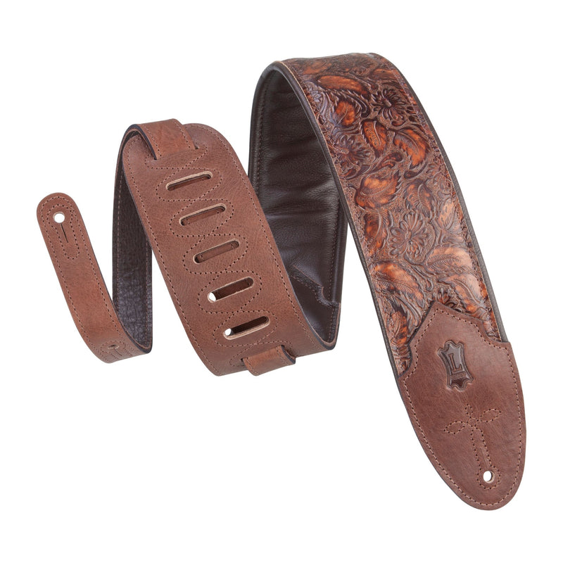Levys Sundance Series 3" Embossed Leather Guitar Strap