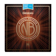 D'Addario NB1253 Nickel Bronze Acoustic Guitar Strings, Light, 12-53 - Tarpley Music Company, Inc.