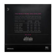 D'Addario NYXL45130, Set Long Scale, Regular Light 5-String, 45-130 - Tarpley Music Company, Inc.