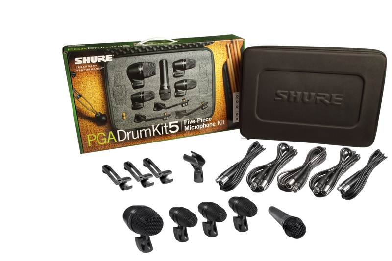 PGA Drum Kit 5 Mic Kit - w/cables